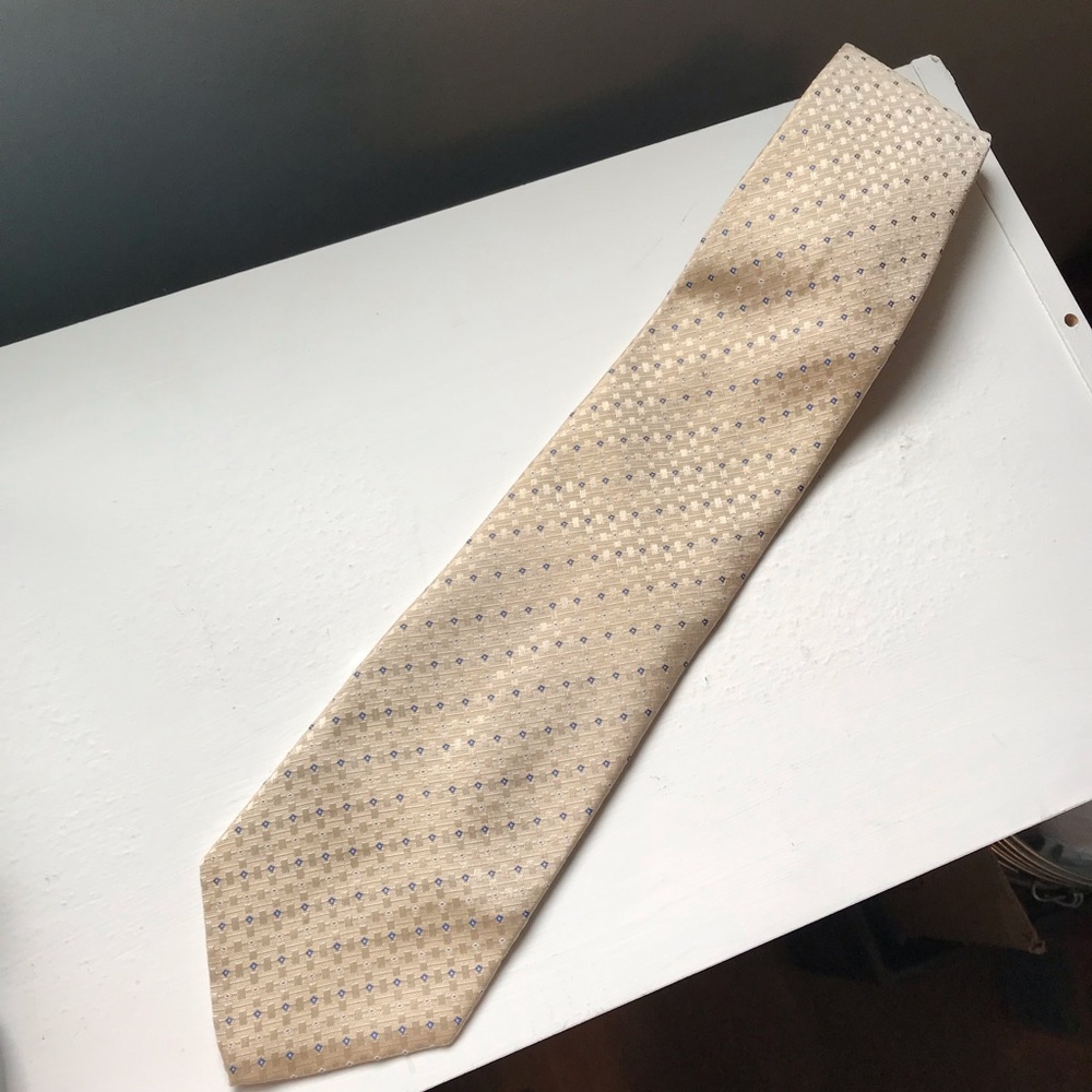 Vintage Perry Ellis Portfolio Necktie 100% Silk Imported Tie Retro Made in USA